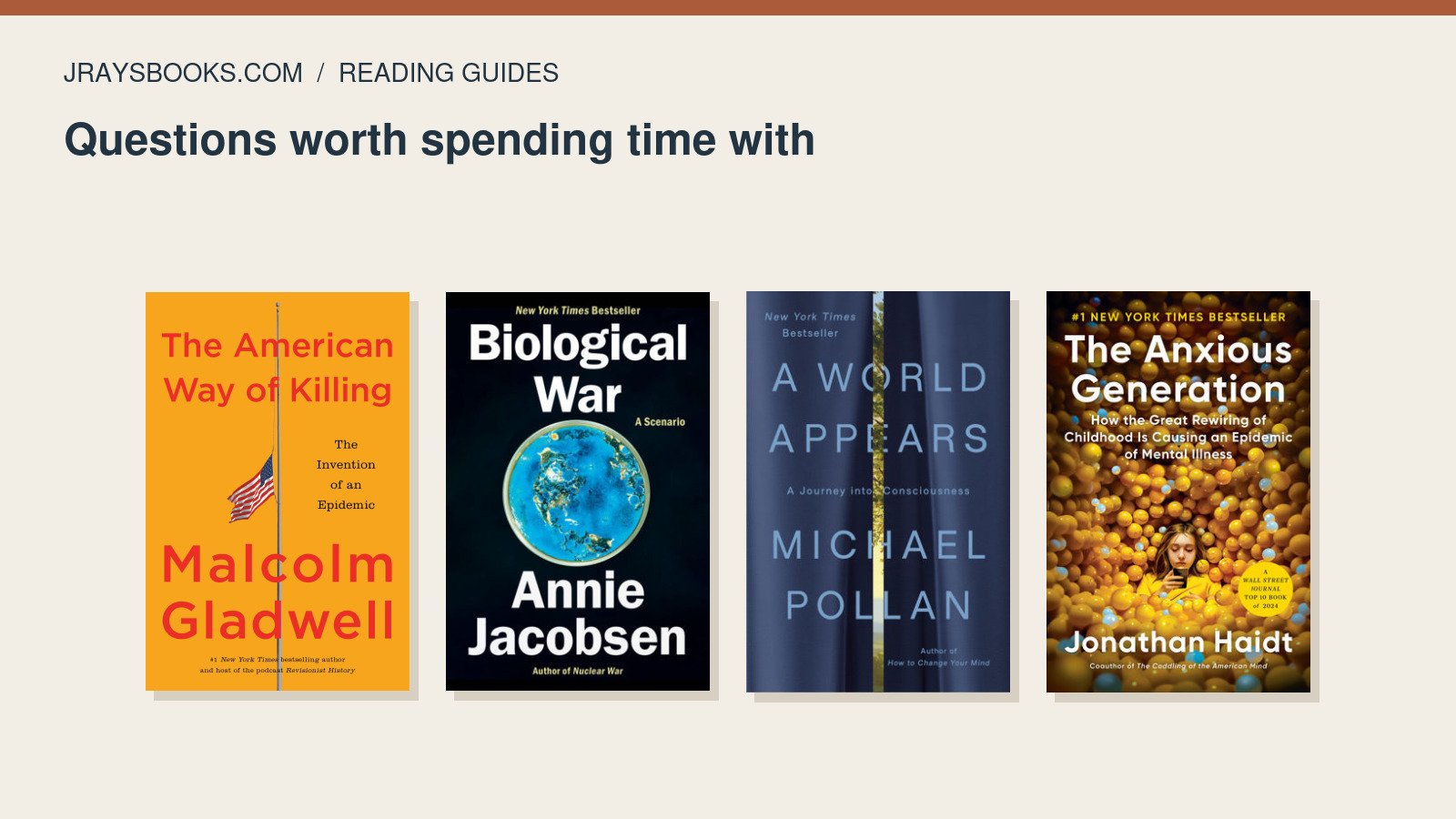 Four Nonfiction Books for Readers Who Want Bigger Questions